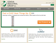 Tablet Screenshot of genevaindustrial.com